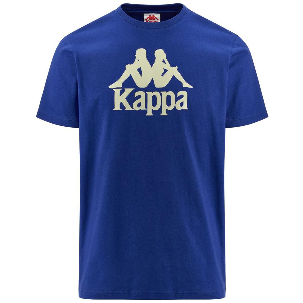 Men Kappa Authentic Estessi T-Shirt Blue | DK7820513