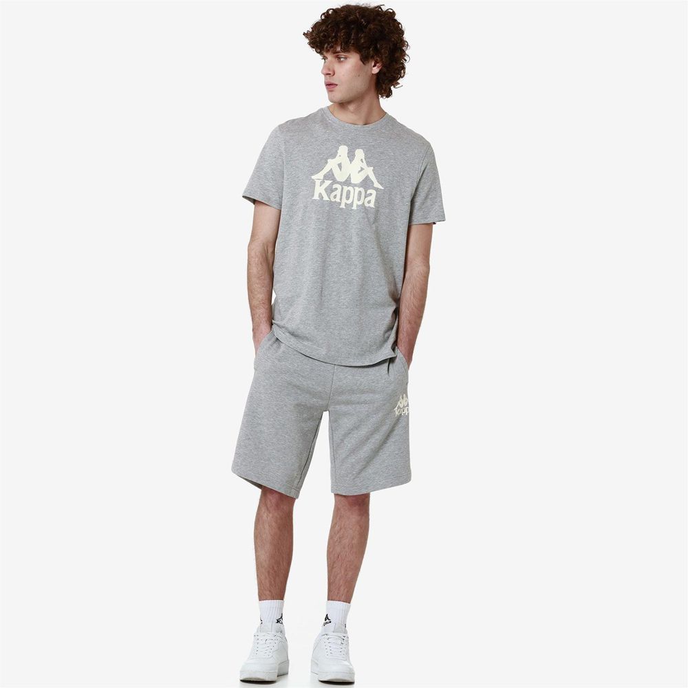 Men Kappa Authentic Estessi T-Shirt Grey | GB4268391