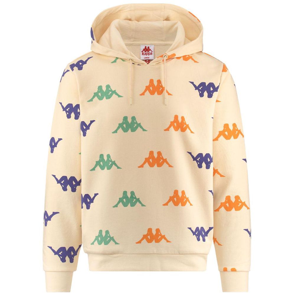 Men Kappa Authentic Fancy Hoodie Beige | BG7496023