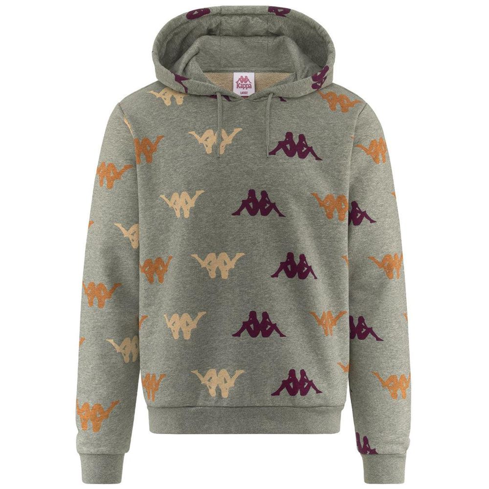 Men Kappa Authentic Fancy Hoodie Grey | LB4395786