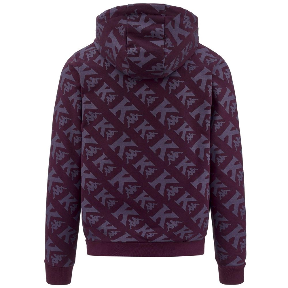 Men Kappa Authentic Fancy Hoodie Purple | XL3257861