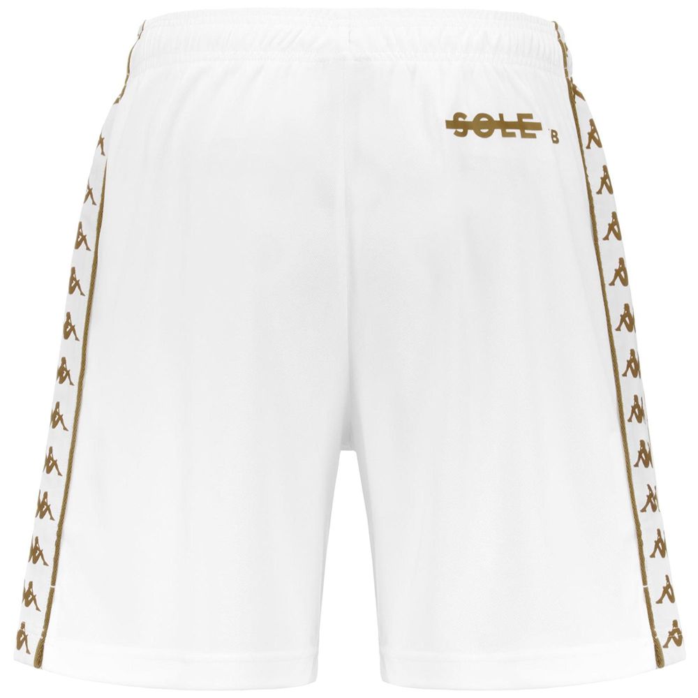 Men Kappa Authentic Fest Sole Dxb Shorts White | JI7910246