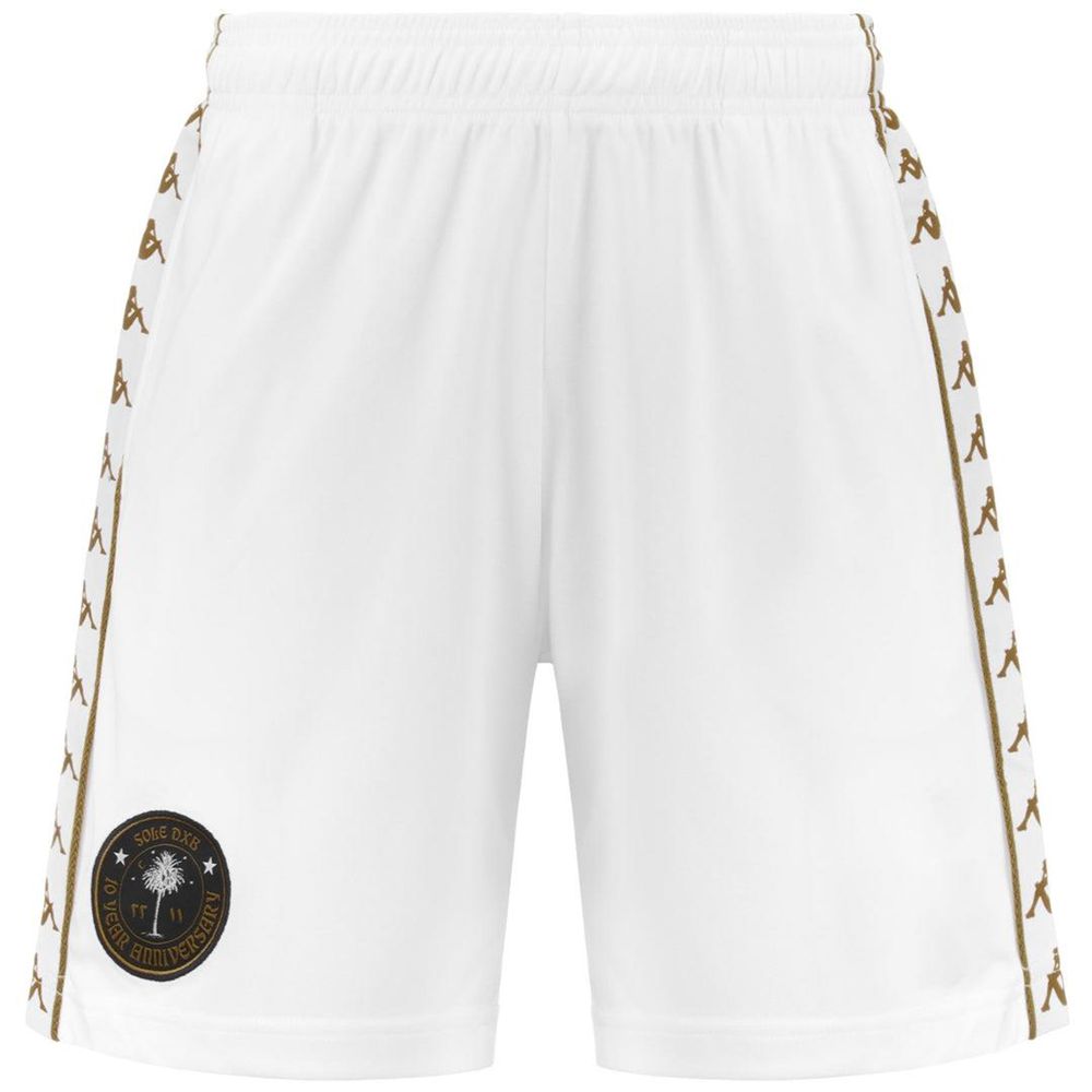 Men Kappa Authentic Fest Sole Dxb Shorts White | JI7910246