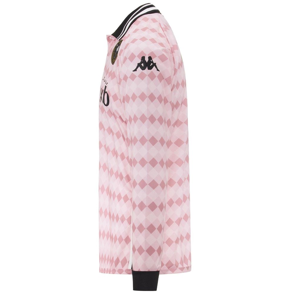 Men Kappa Authentic Forte Sole Dxb Jersey Pink | RT4216570