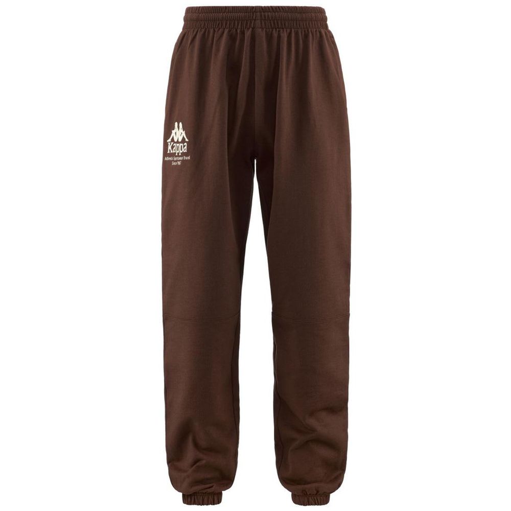 Men Kappa Authentic Giova Organic Pants Brown | PA5293074