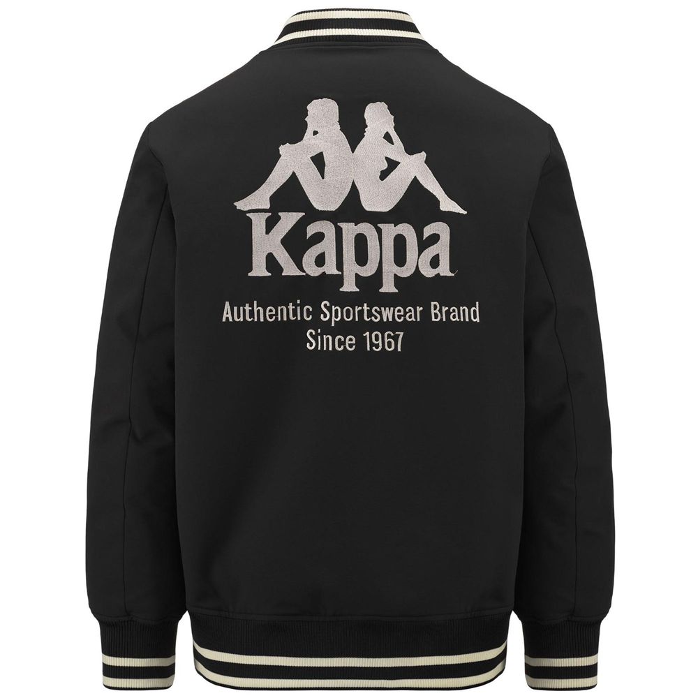 Men Kappa Authentic Gomin Jacket Black | ZW3162549