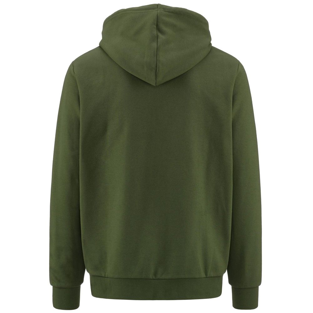 Men Kappa Authentic Jpn Gatiel Hoodie Green | NH6925137