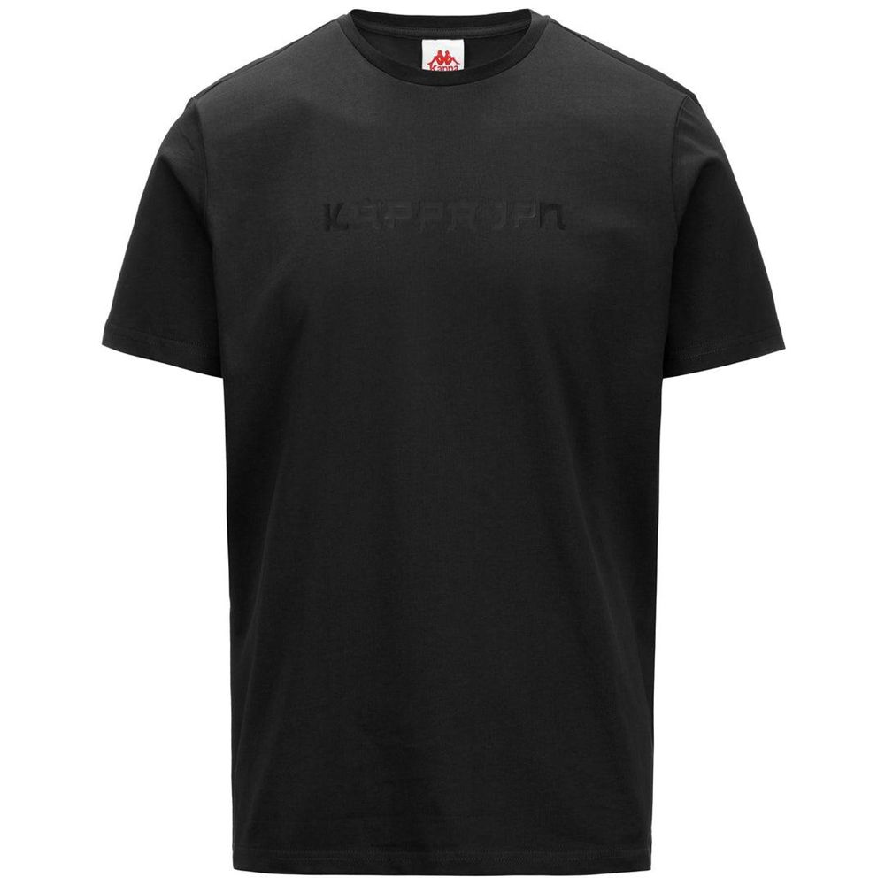 Men Kappa Authentic Jpn Glifer T-Shirt Black | IS2571394