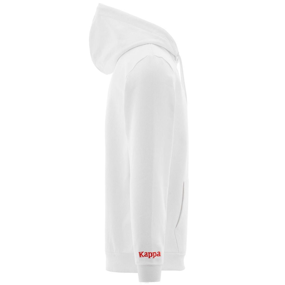 Men Kappa Authentic Lorens Hoodie White | SJ3025946