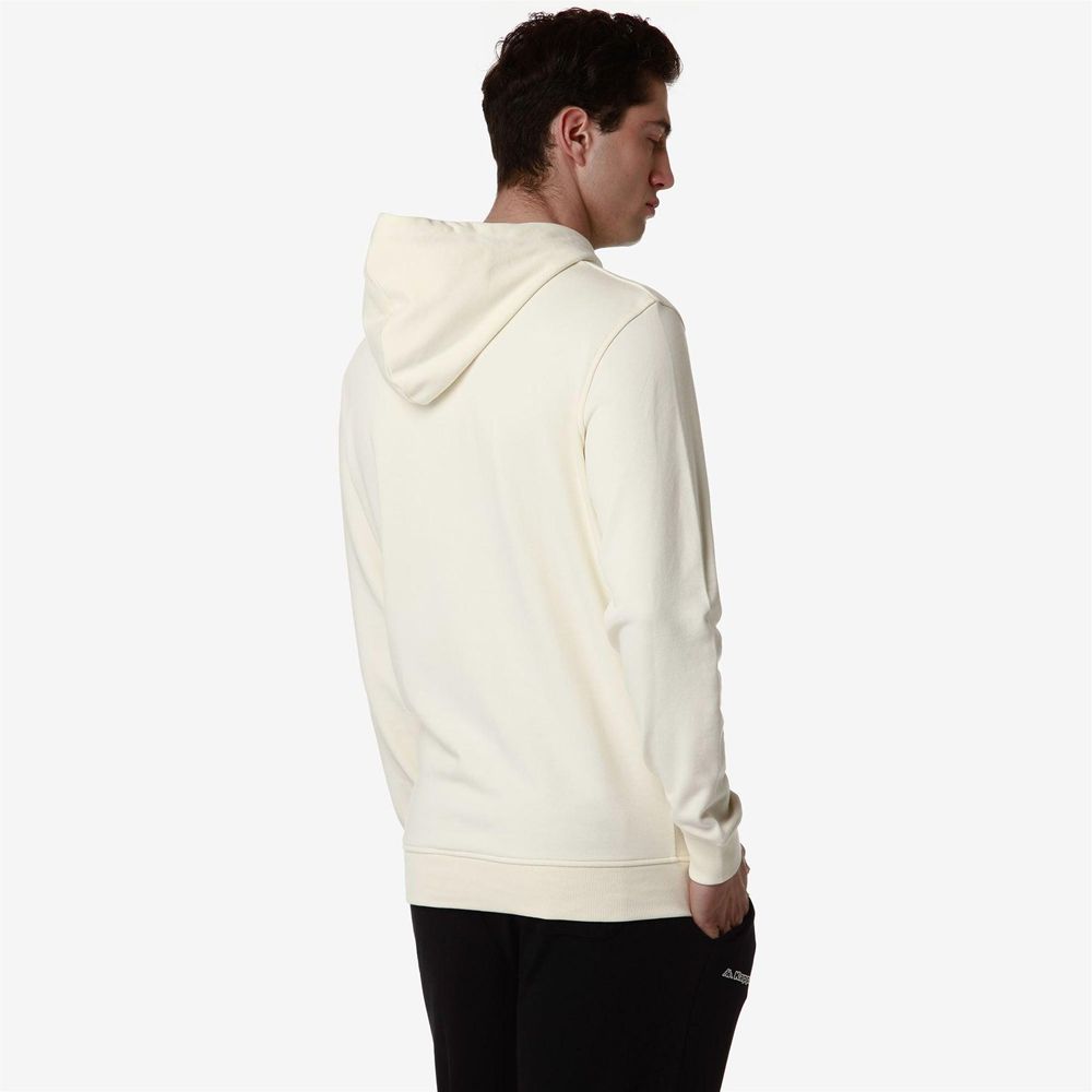 Men Kappa Authentic Malmo 2 Hoodie Beige | NA3087951