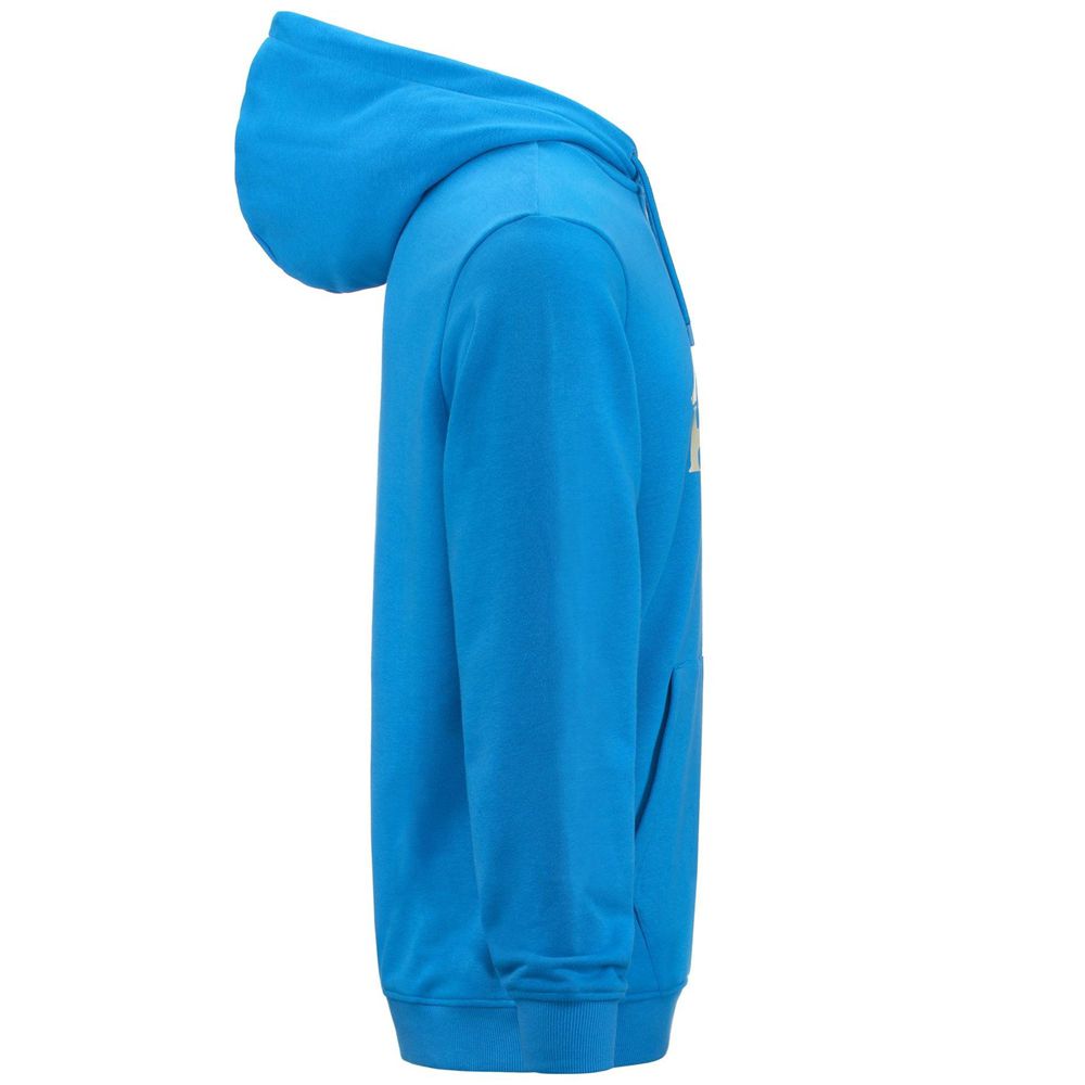 Men Kappa Authentic Malmo 2 Hoodie Blue | YS1376520