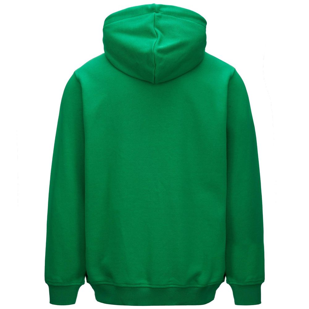 Men Kappa Authentic Malmo 2 Hoodie Green | CE4961072