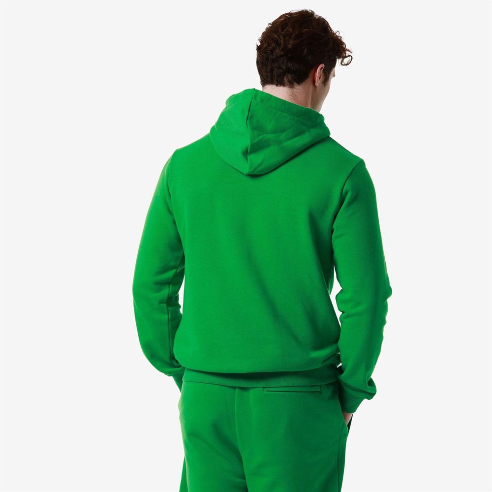 Men Kappa Authentic Malmo 2 Hoodie Green | CE4961072