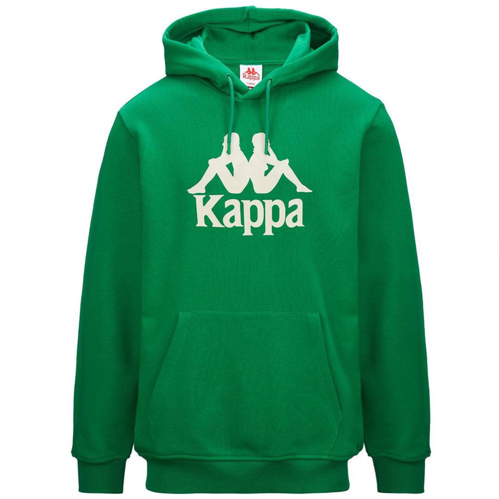 Men Kappa Authentic Malmo 2 Hoodie Green | CE4961072