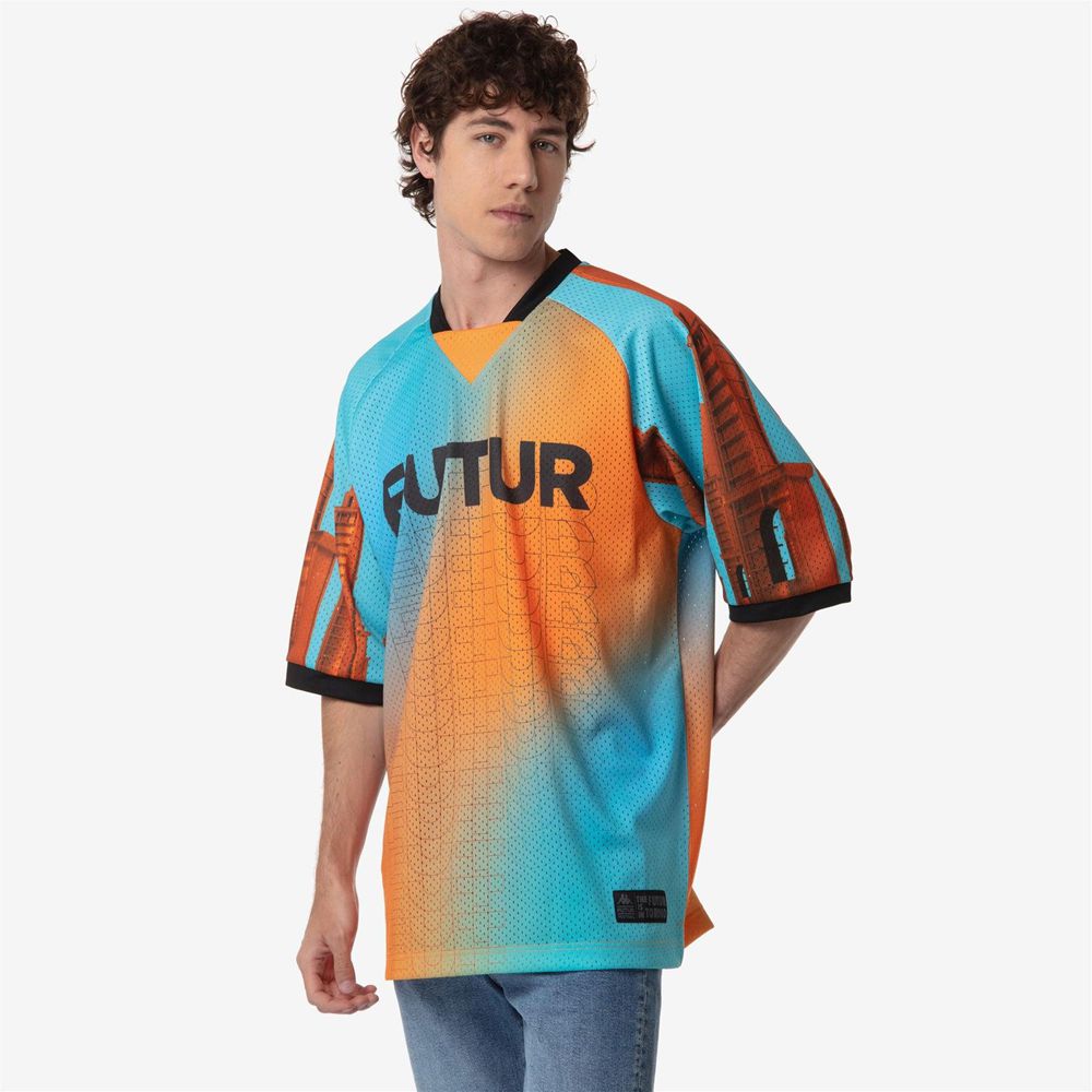 Men Kappa Authentic Musai Kff T-Shirt Orange | GZ0274681