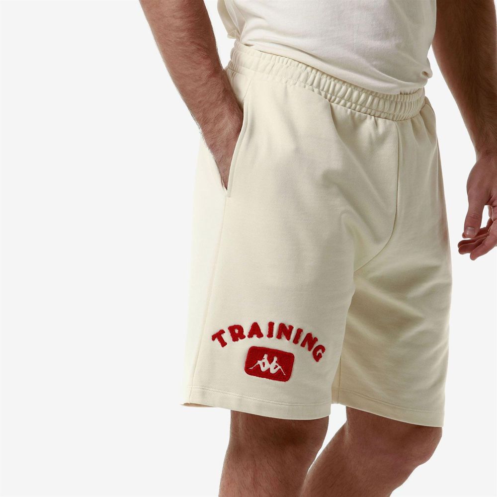 Men Kappa Authentic Premium Lavel Shorts Beige | IA3475690