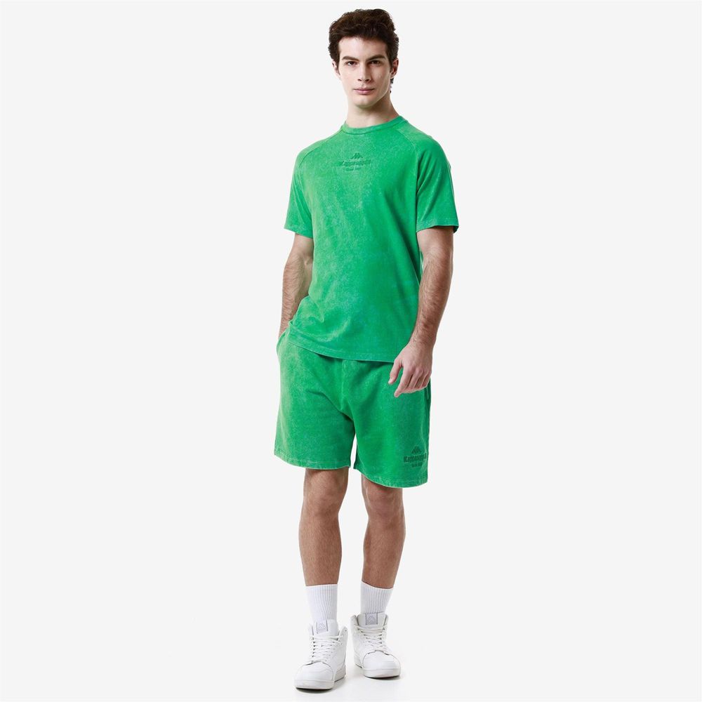 Men Kappa Authentic Premium Lope T-Shirt Green | PS1307946