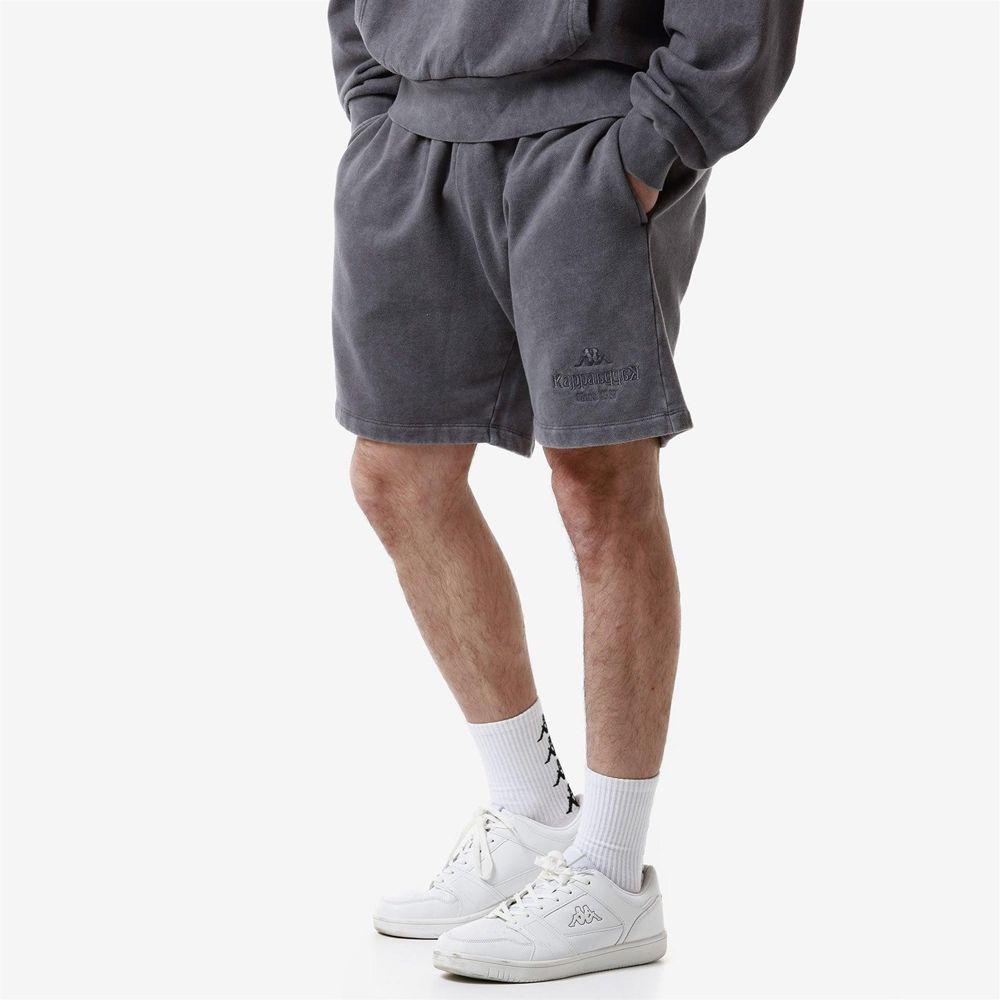 Men Kappa Authentic Premium Lou Shorts Grey | CI0351476