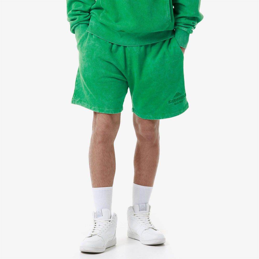 Men Kappa Authentic Premium Lou Shorts Green | BY3079682