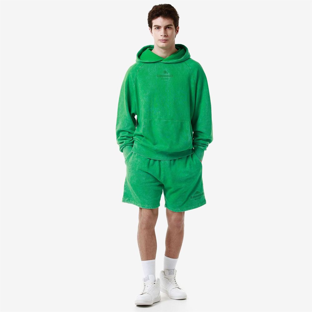 Men Kappa Authentic Premium Lou Shorts Green | BY3079682