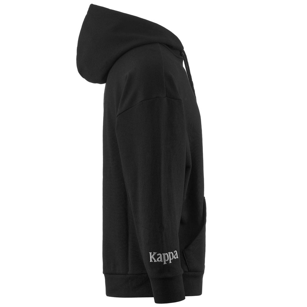 Men Kappa Authentic Tallyx Hoodie Black | GU2358910