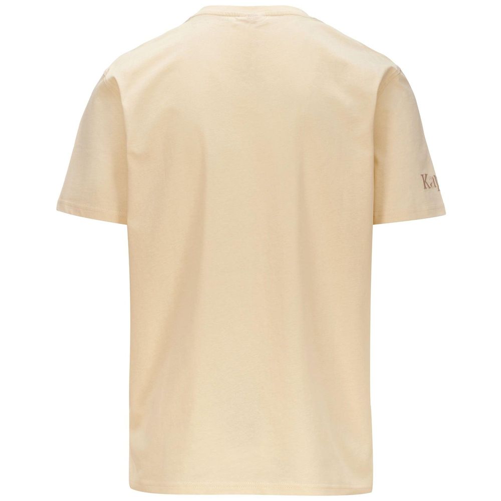 Men Kappa Authentic Tayloryx T-Shirt Beige | CT3428750