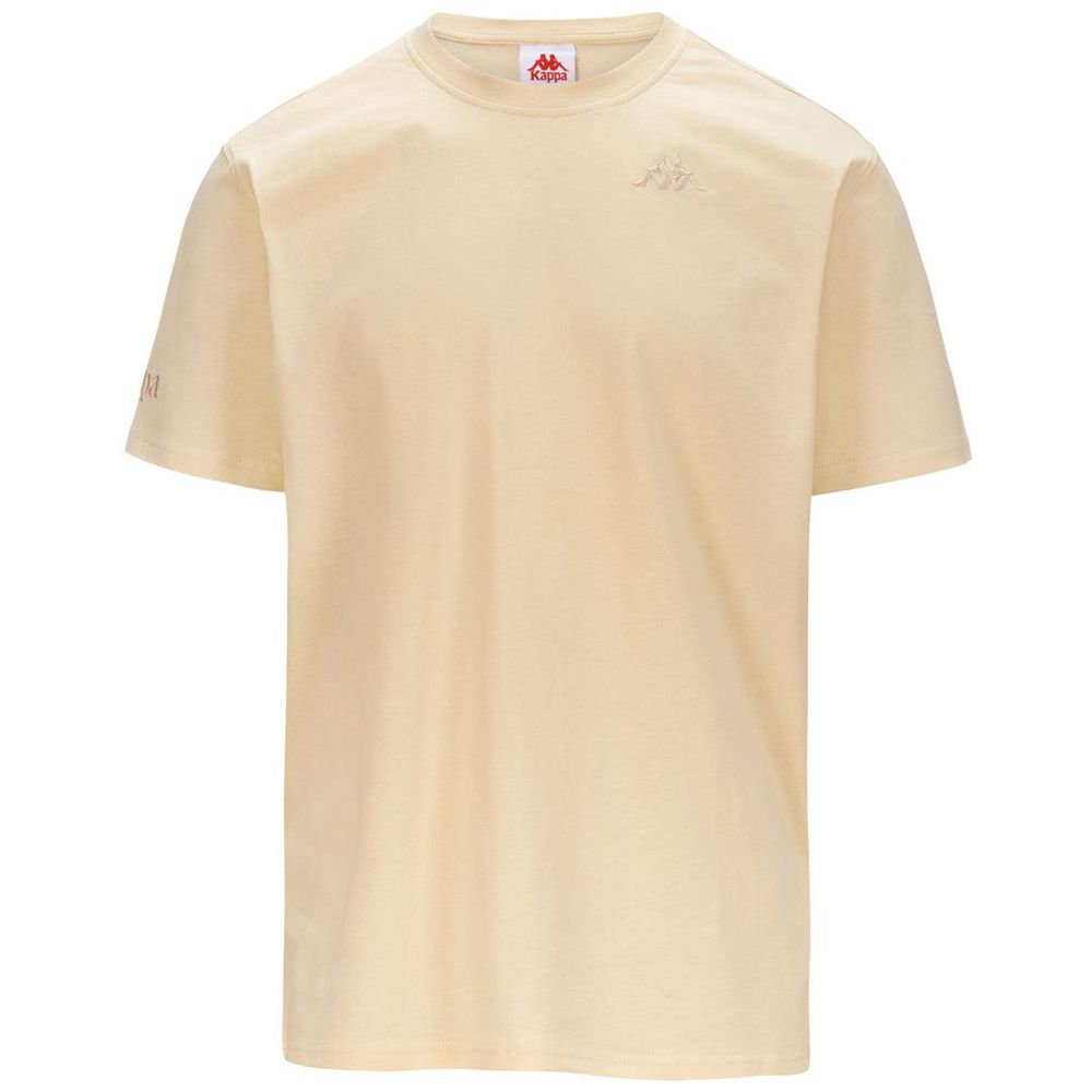 Men Kappa Authentic Tayloryx T-Shirt Beige | CT3428750