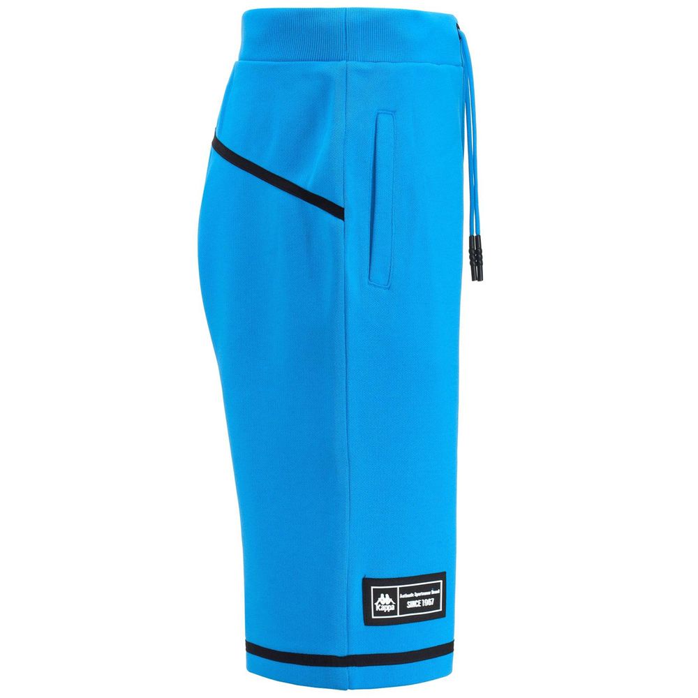 Men Kappa Authentic Tech Zakit Shorts Blue | UF2056794