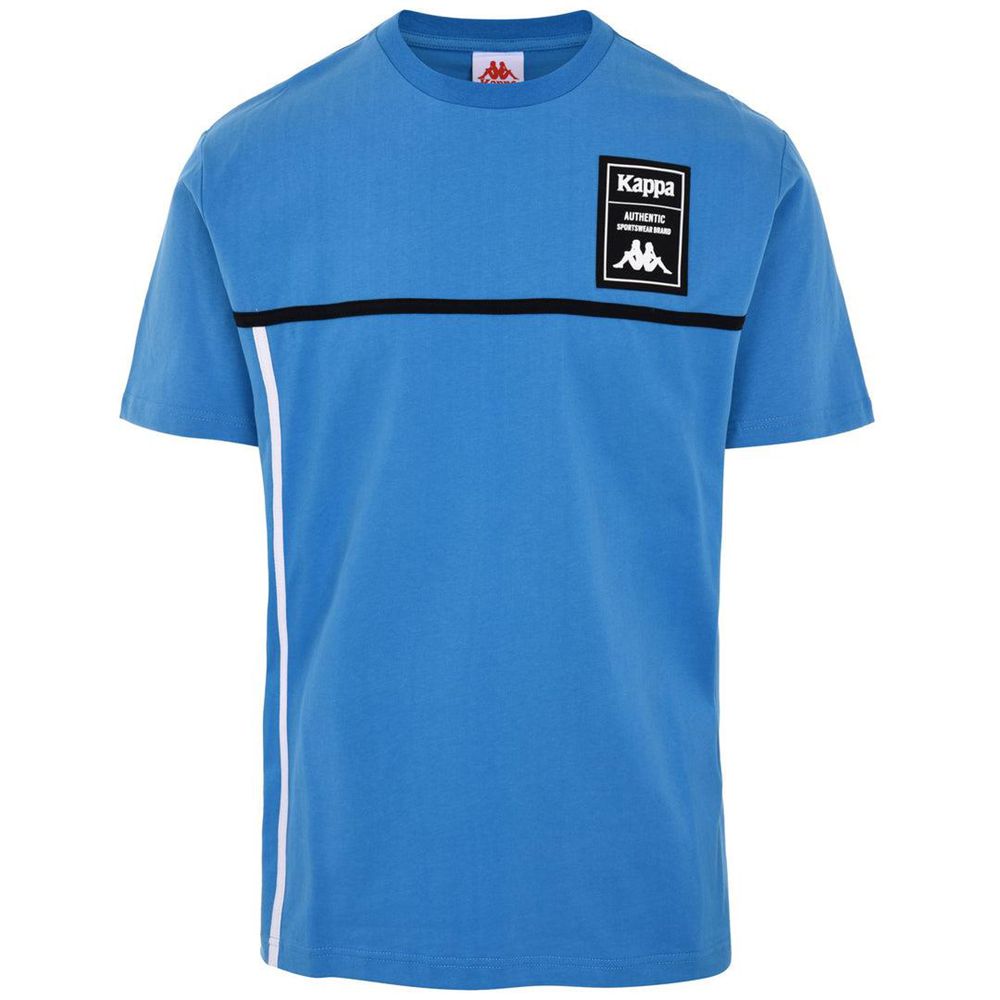 Men Kappa Authentic Tech Zell T-Shirt Blue | RT2537810