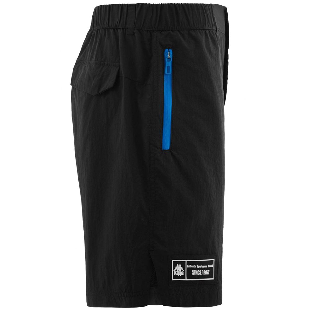 Men Kappa Authentic Tech Zest Shorts Black | SO7198564