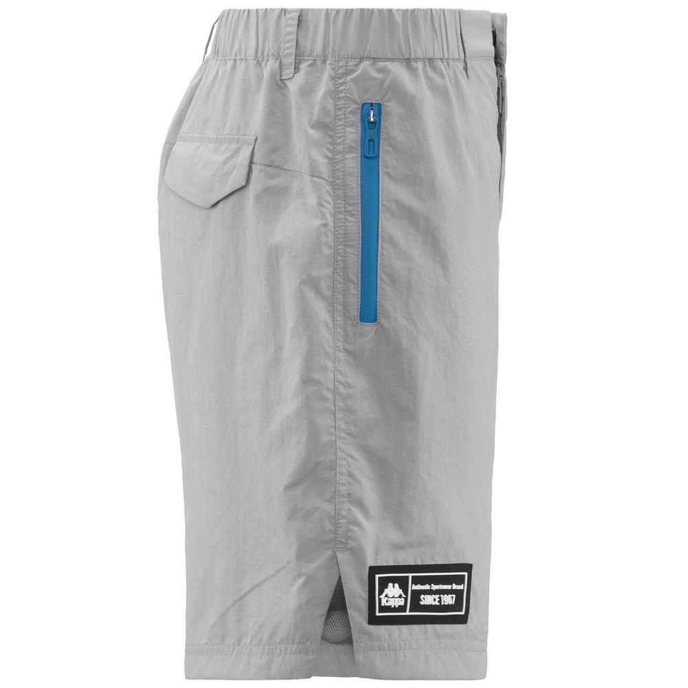 Men Kappa Authentic Tech Zest Shorts Grey | MD2735160