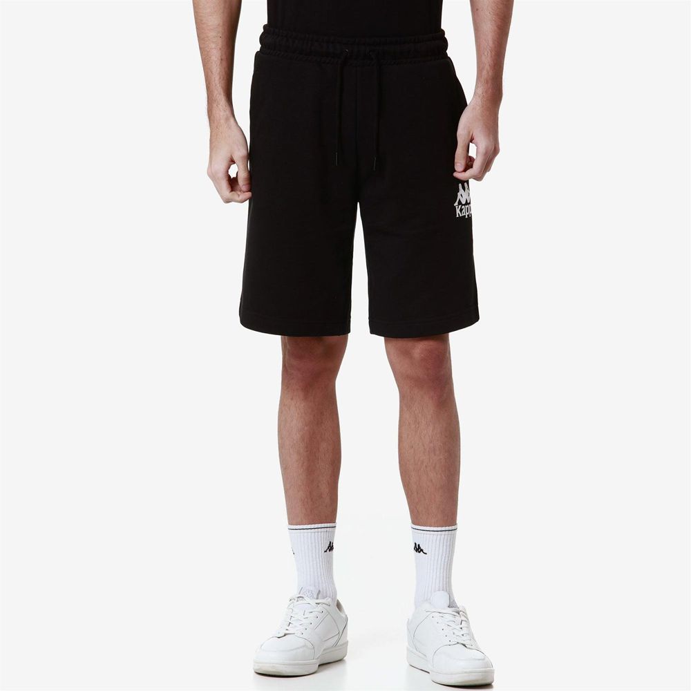 Men Kappa Authentic Uppsala 2 Shorts Black | LJ3940612