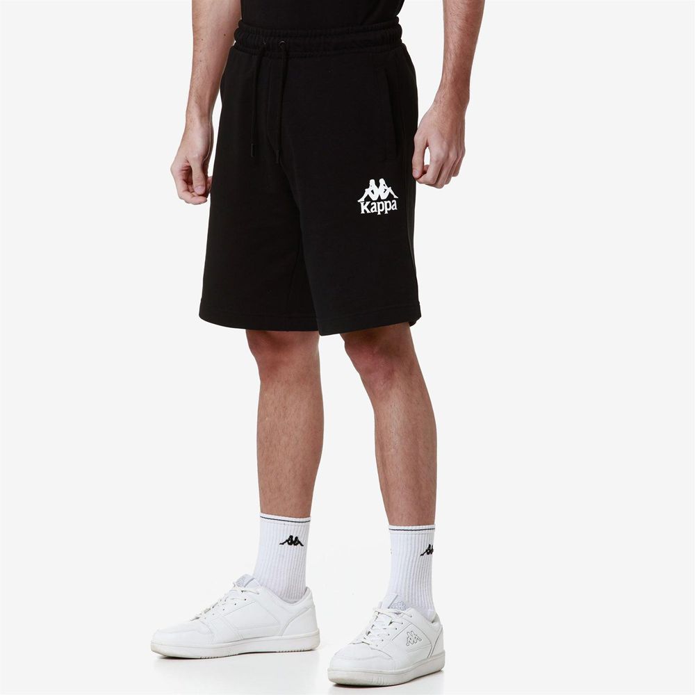 Men Kappa Authentic Uppsala 2 Shorts Black | LJ3940612