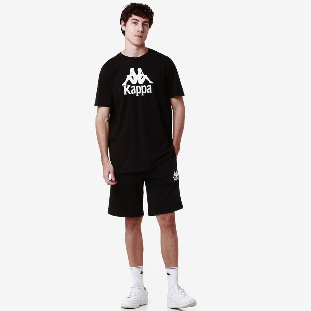 Men Kappa Authentic Uppsala 2 Shorts Black | LJ3940612