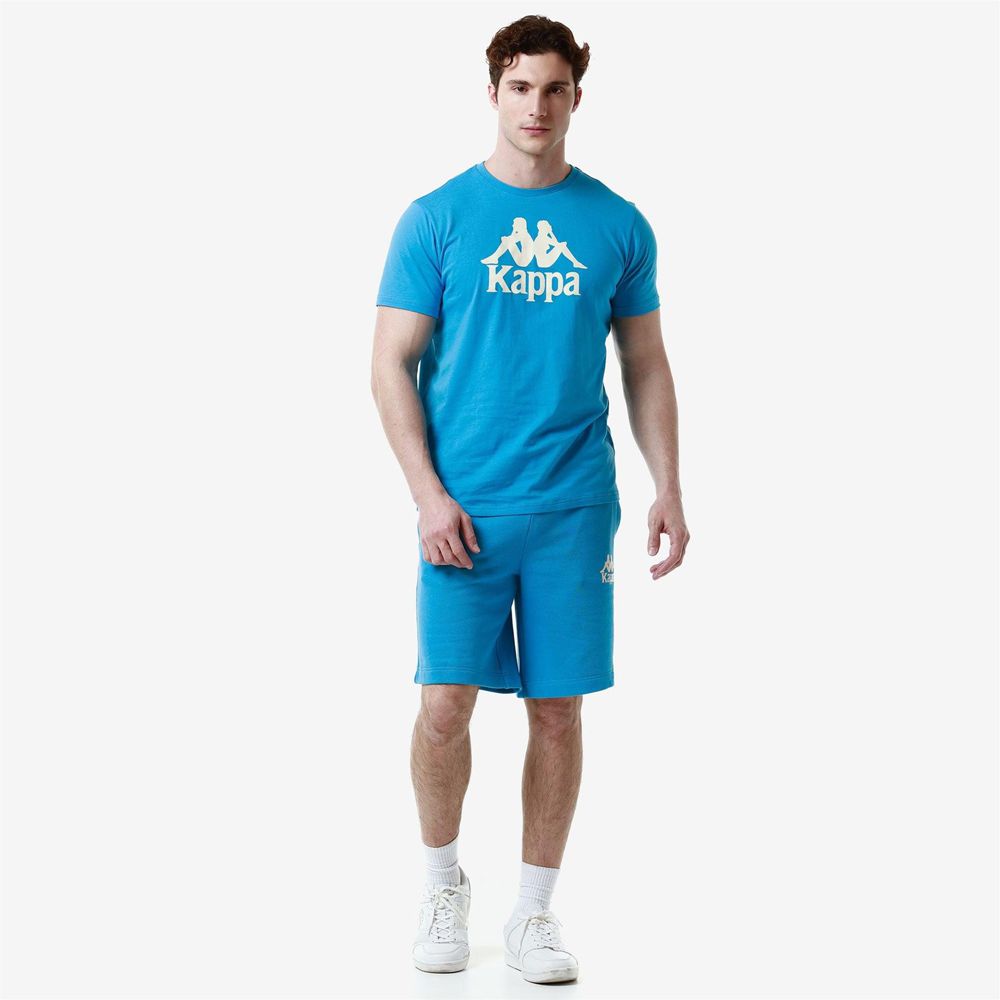 Men Kappa Authentic Uppsala 2 Shorts Blue | GF5896271