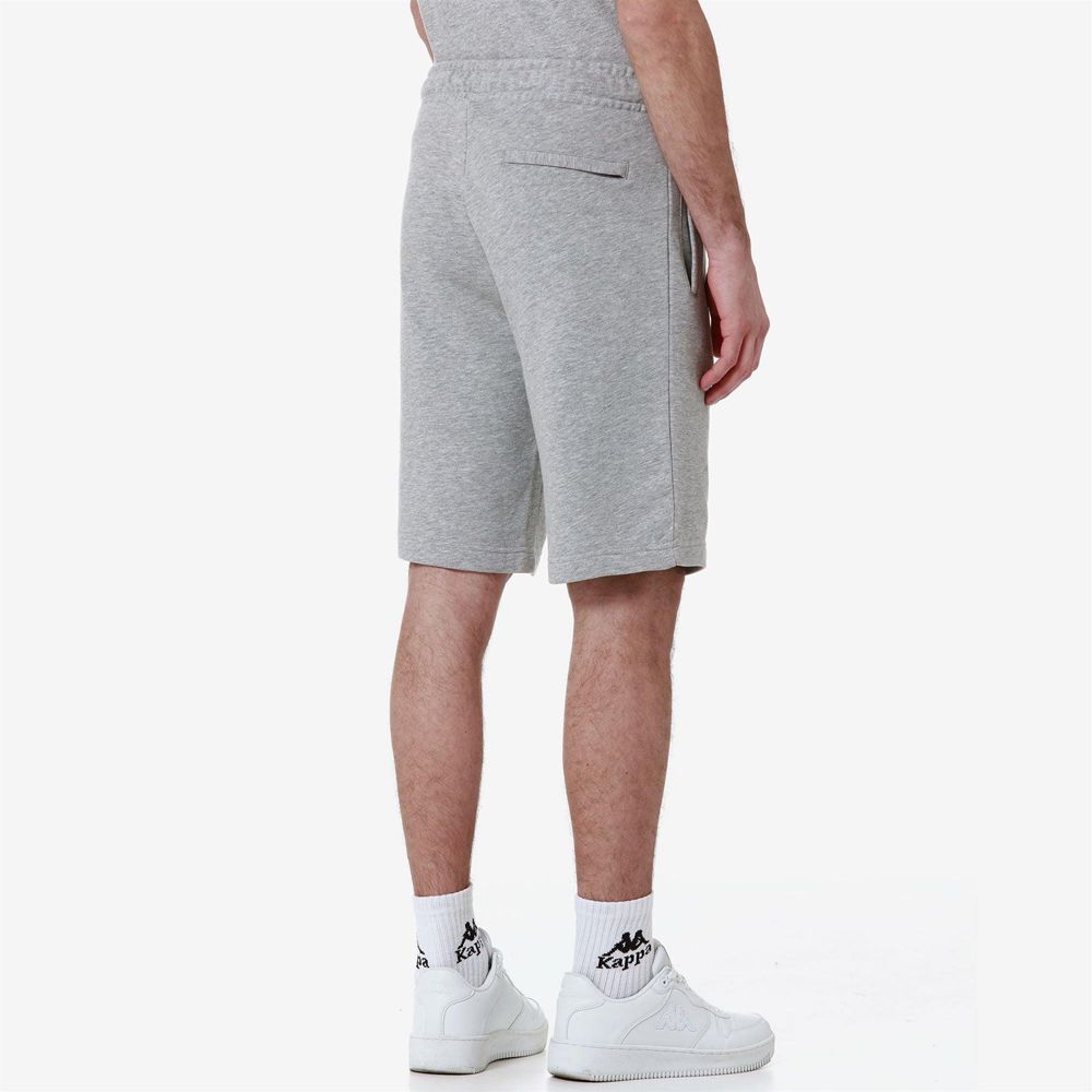 Men Kappa Authentic Uppsala 2 Shorts Grey | DF0182349