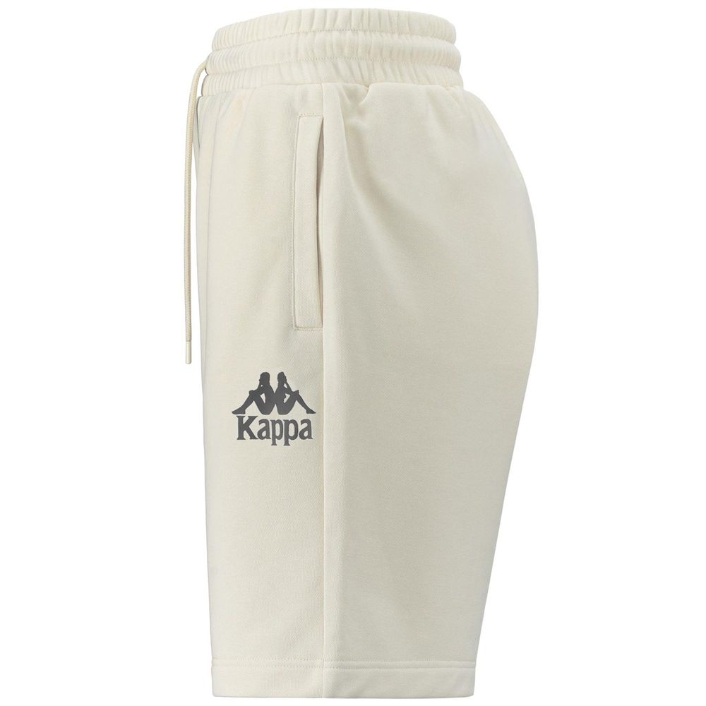 Men Kappa Authentic Uppsala 2 Shorts White | AB9142678