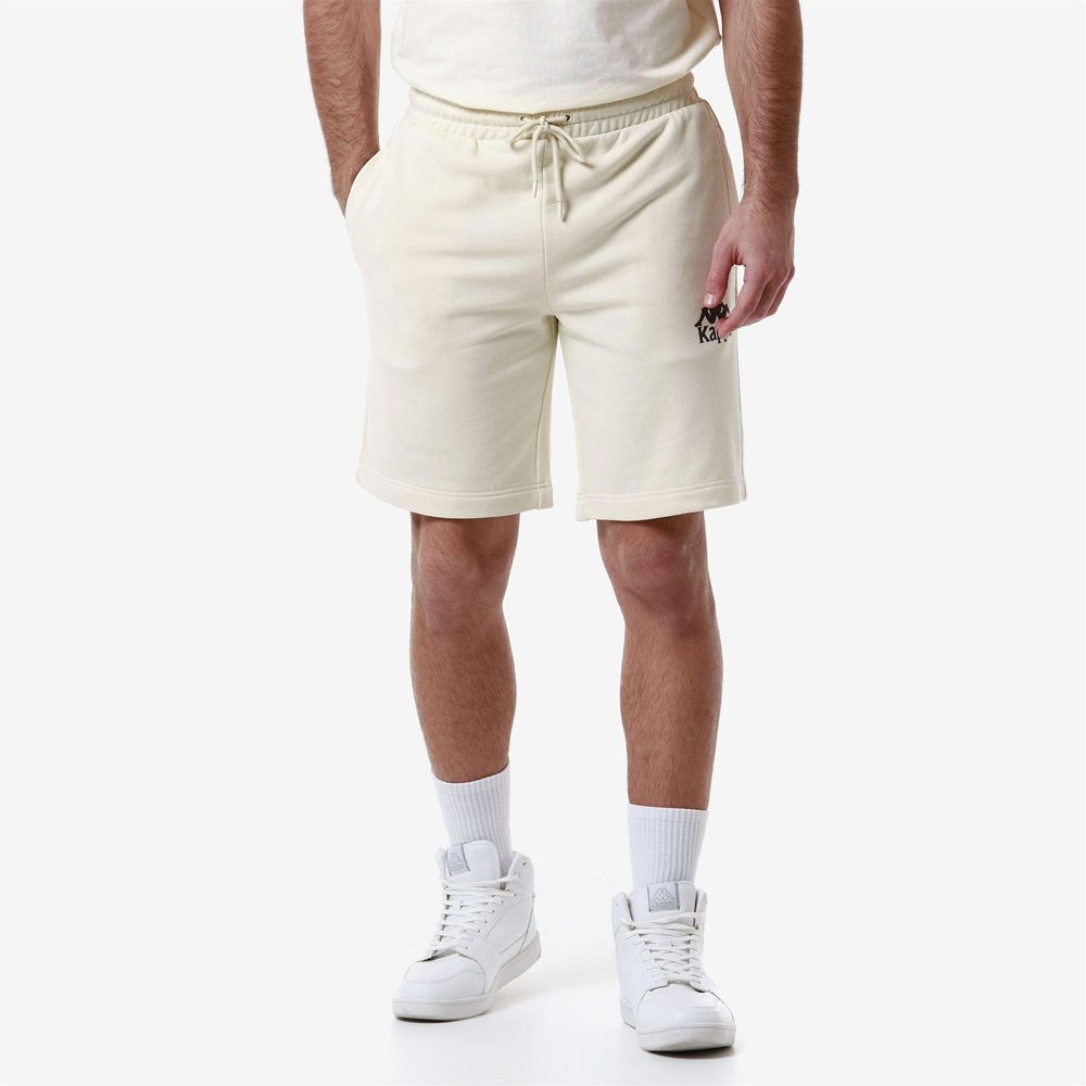 Men Kappa Authentic Uppsala 2 Shorts White | AB9142678