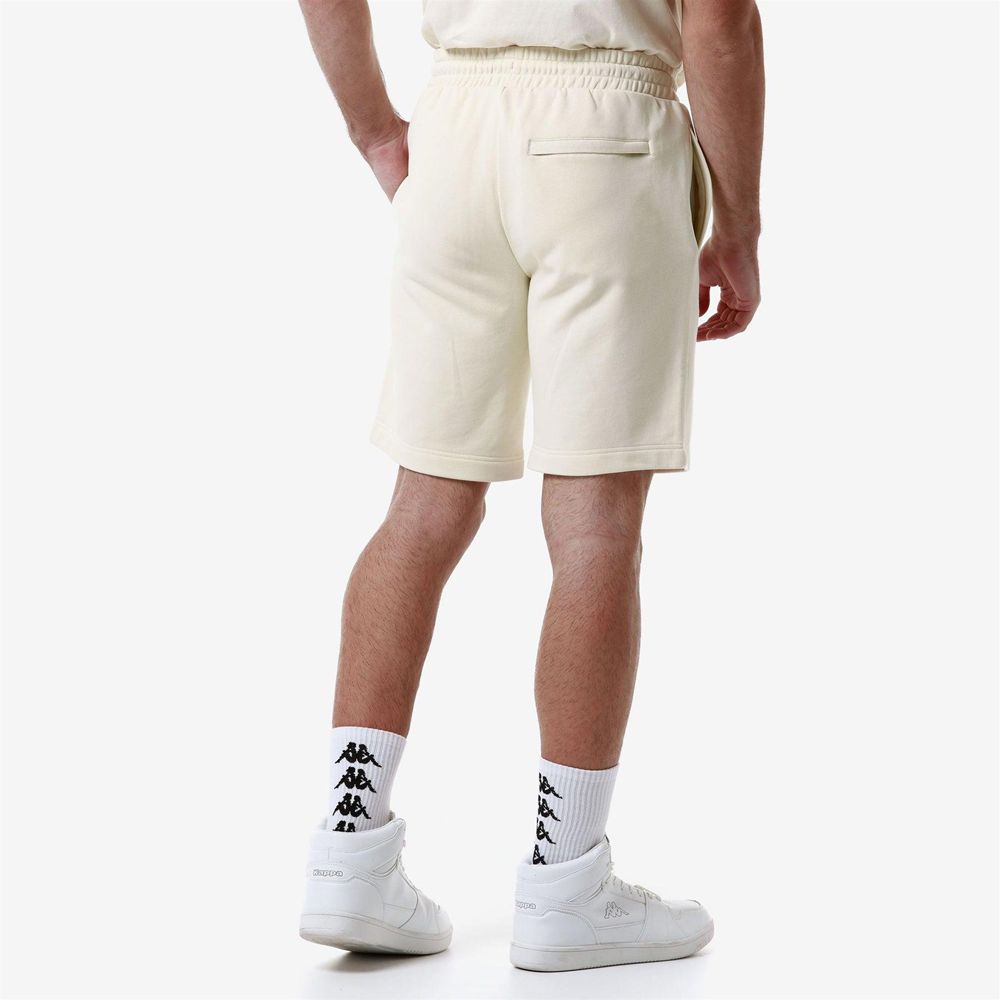 Men Kappa Authentic Uppsala 2 Shorts White | AB9142678