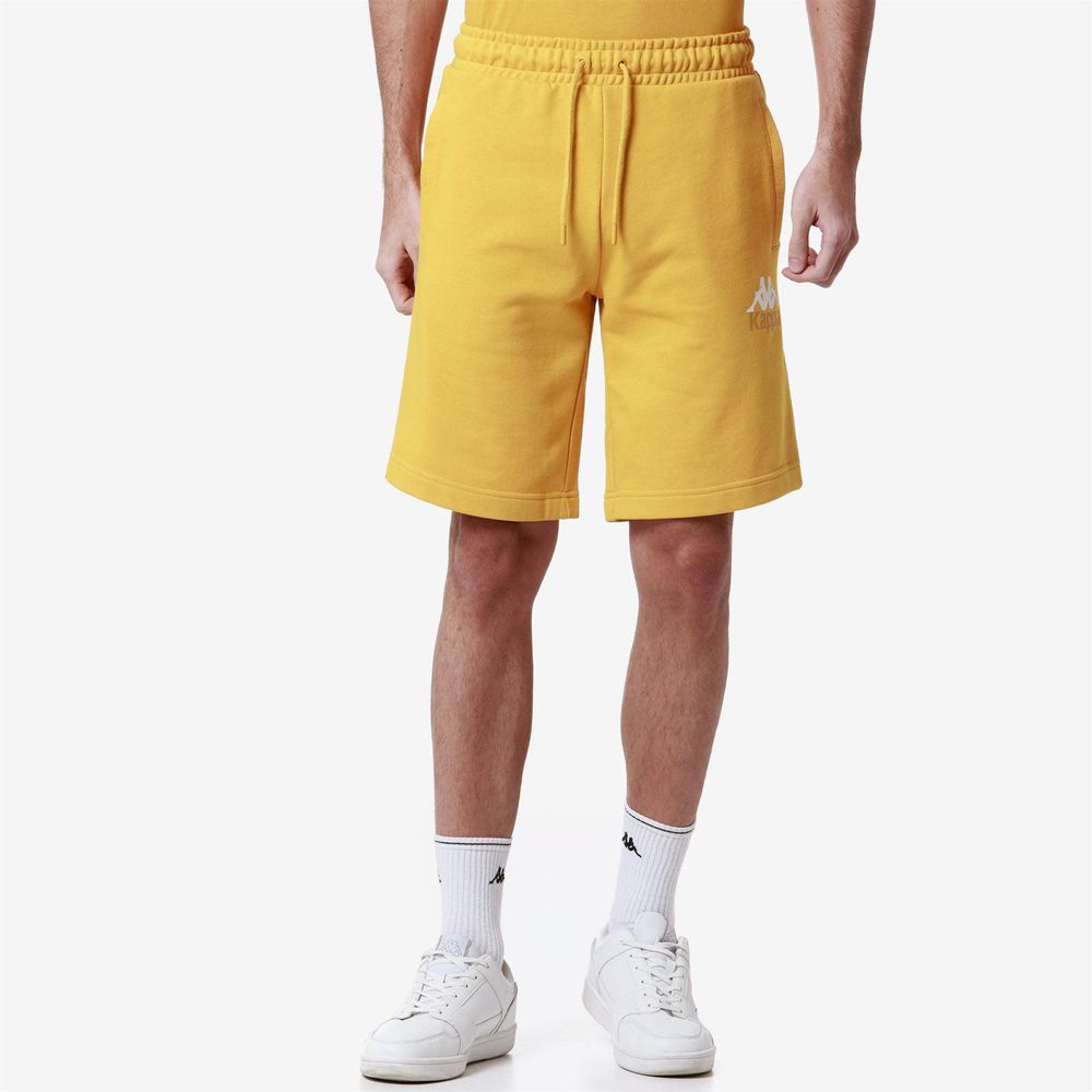 Men Kappa Authentic Uppsala 2 Shorts Yellow | YE1849203