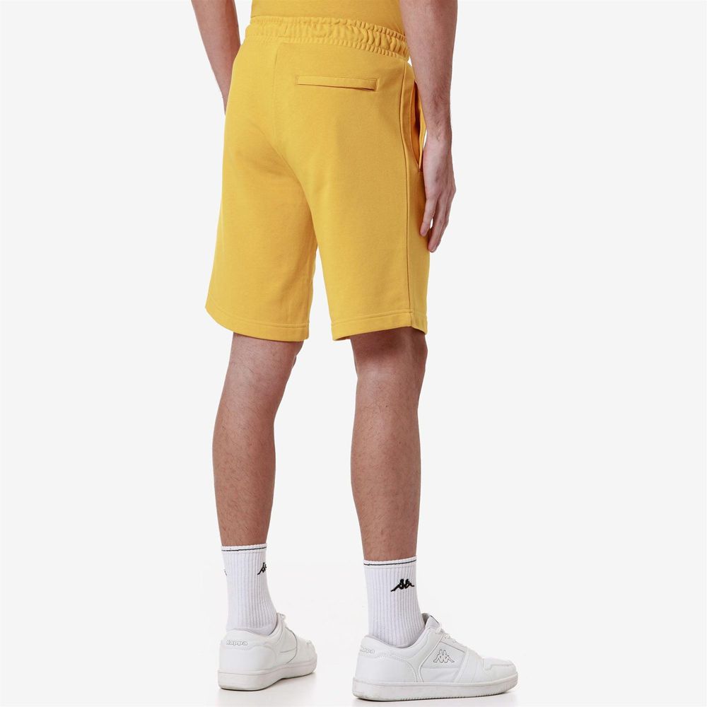 Men Kappa Authentic Uppsala 2 Shorts Yellow | YE1849203