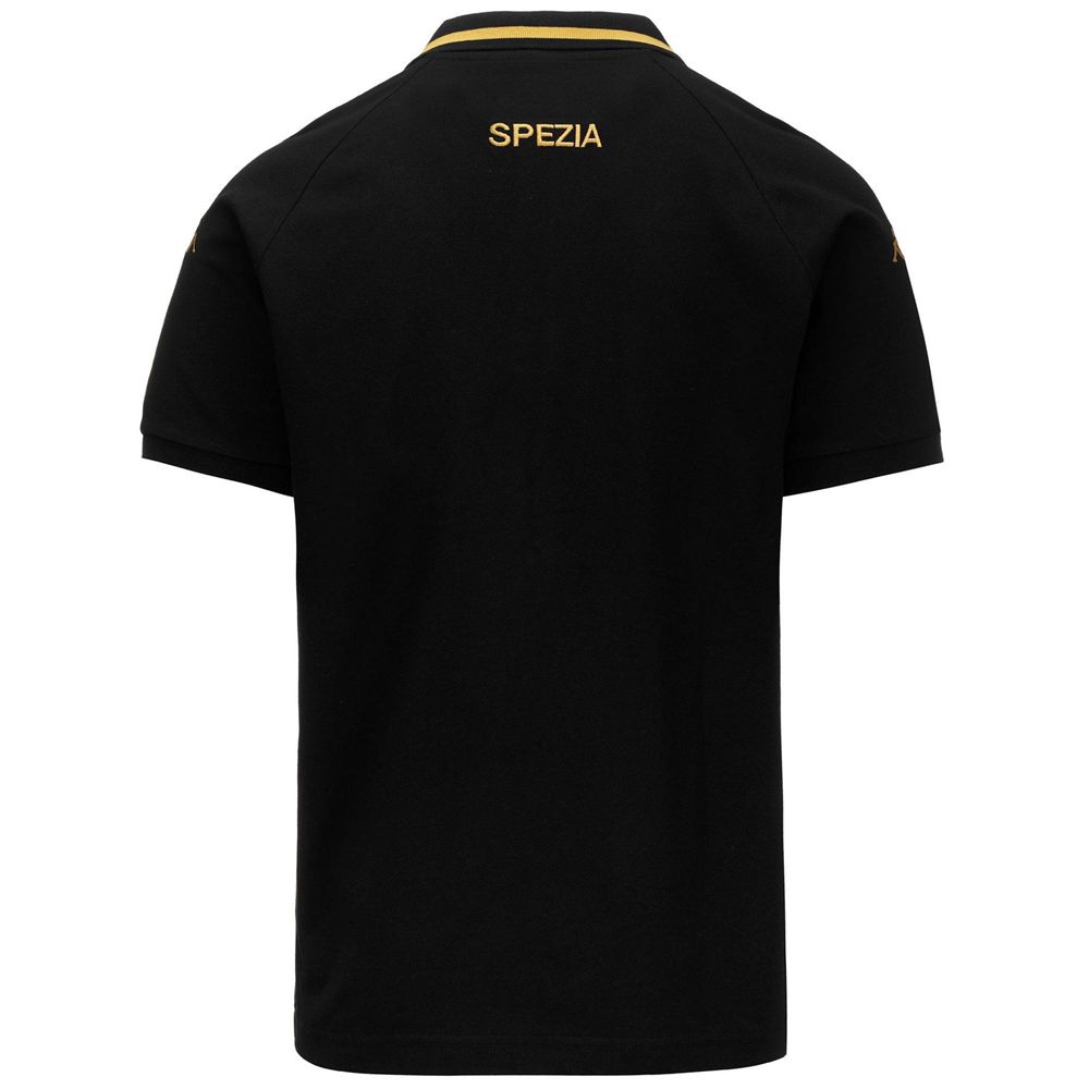 Men Kappa Avraz Spezia Polo Shirt Black | KL1826054