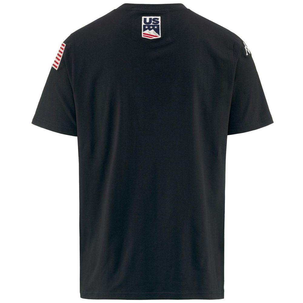 Men Kappa Ayba2 Snb Us T-Shirt Navy | NS7865031