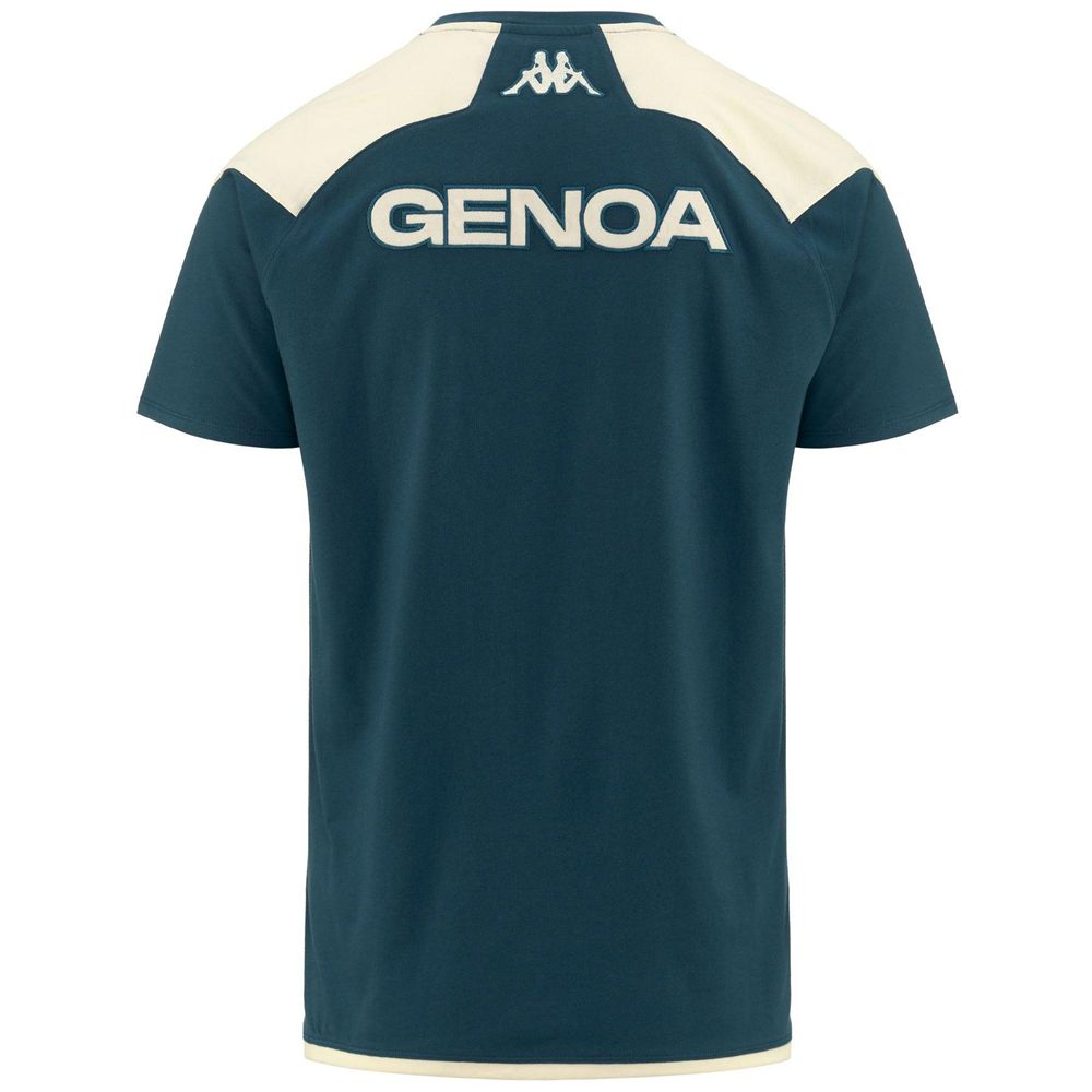 Men Kappa Ayba 7 Genoa T-Shirt Blue | GT0215893