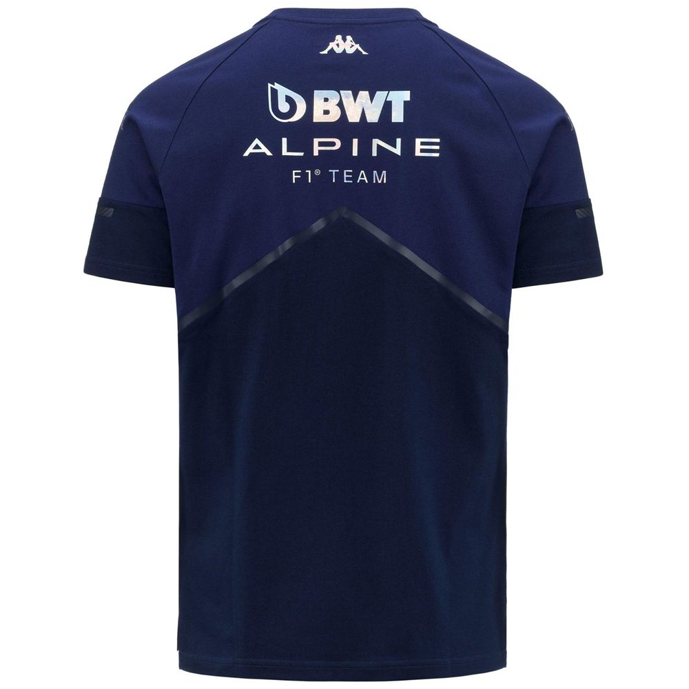 Men Kappa Aybi Alpine F1 T-Shirt Navy | OJ5396841