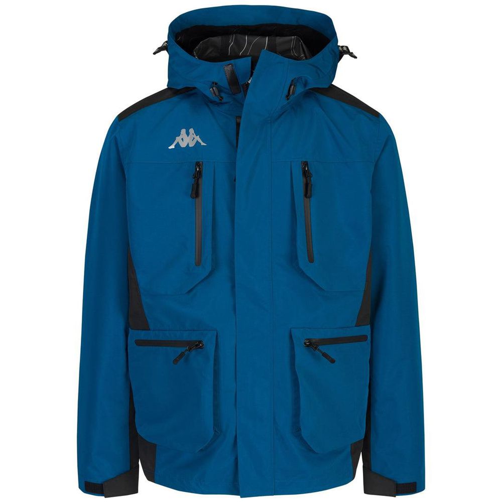 Men Kappa Bacriver Jacket Blue | EJ6082914