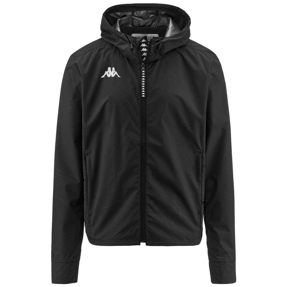 Men Kappa Bocou Jacket Black | IS1864273