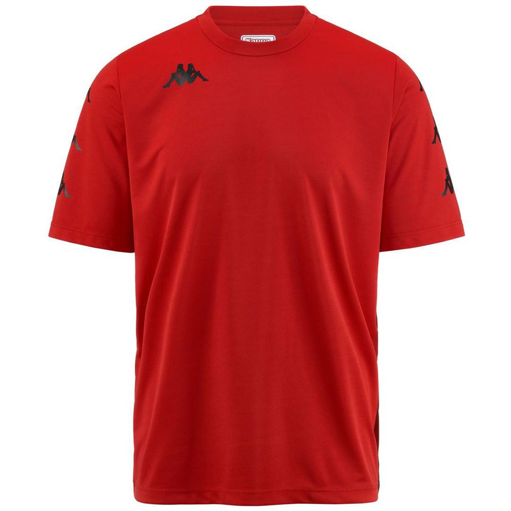 Men Kappa Domob Jersey Red | TL3027954