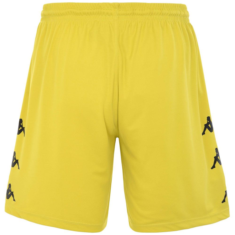 Men Kappa Dorgo Shorts Yellow | MW3045297