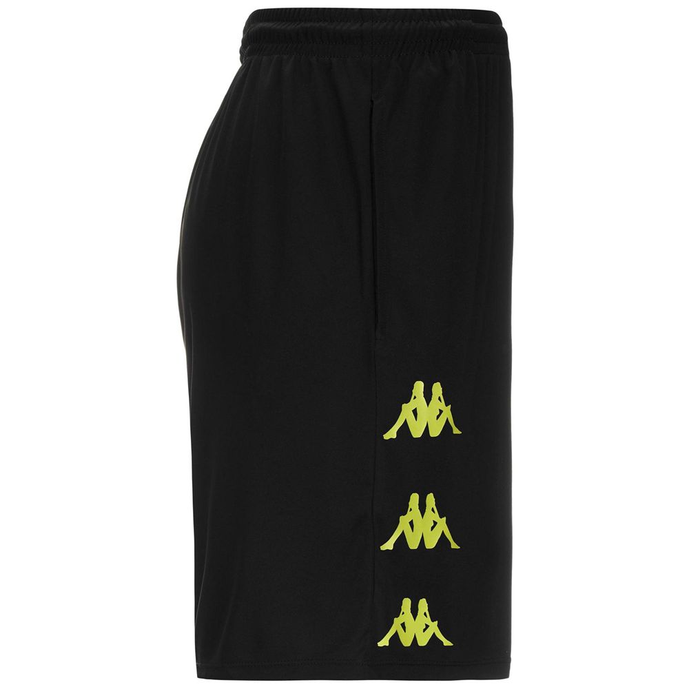 Men Kappa Dorgolip Shorts Black | GU2347896